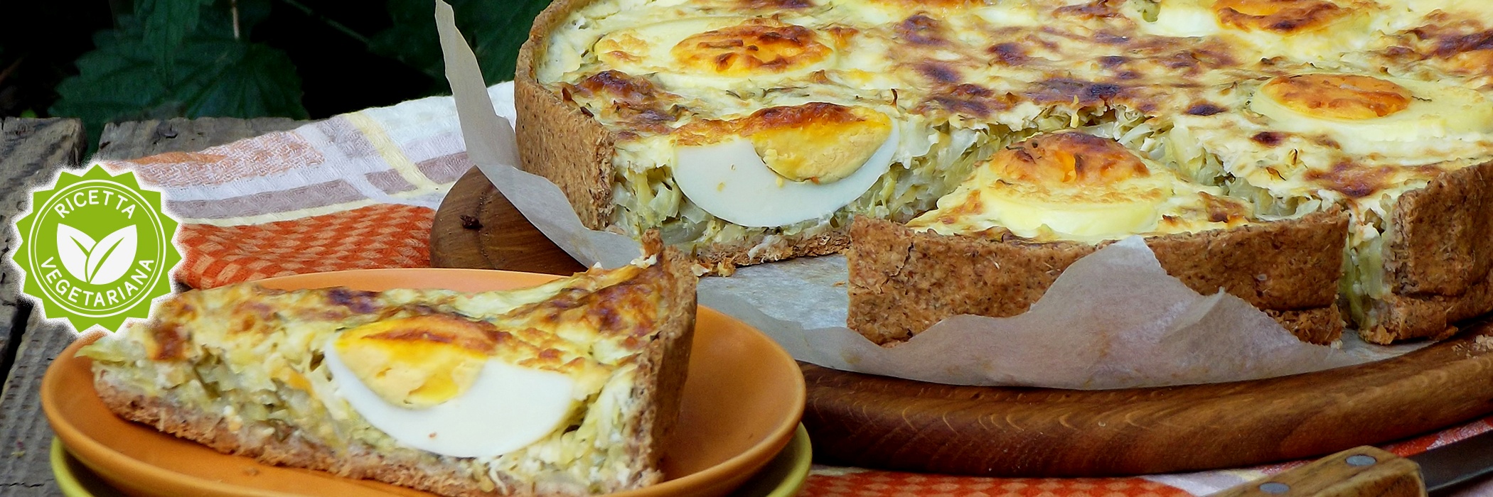 Torta salata con uova sode