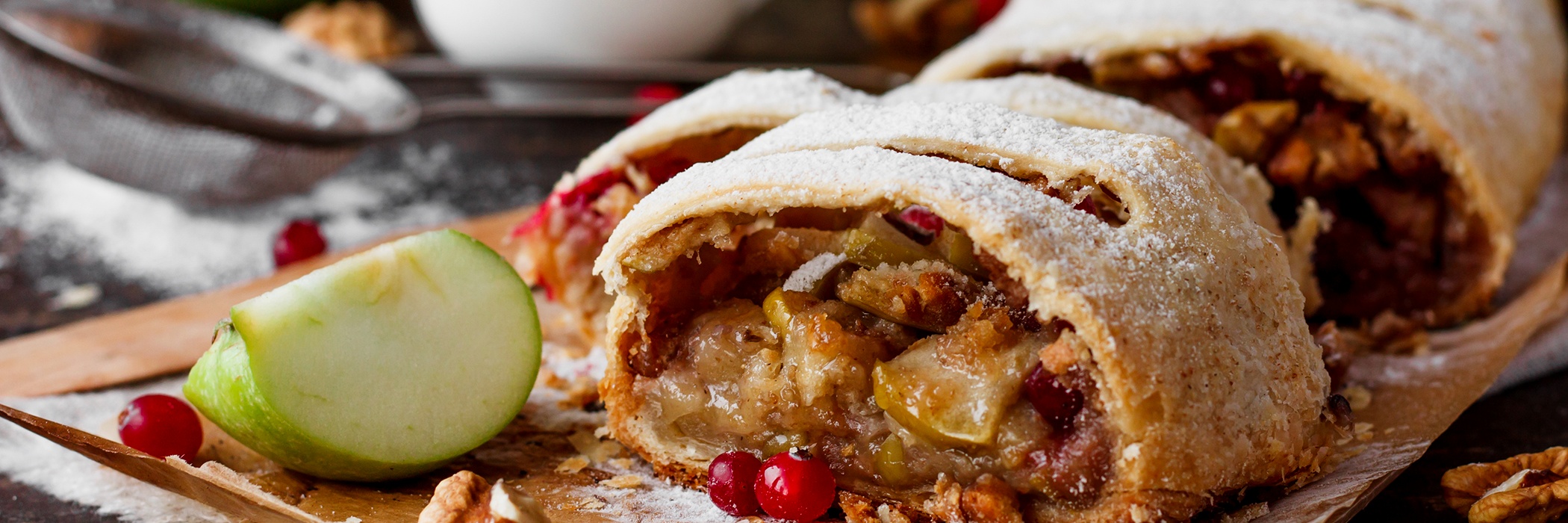 strudel di mele e ribes