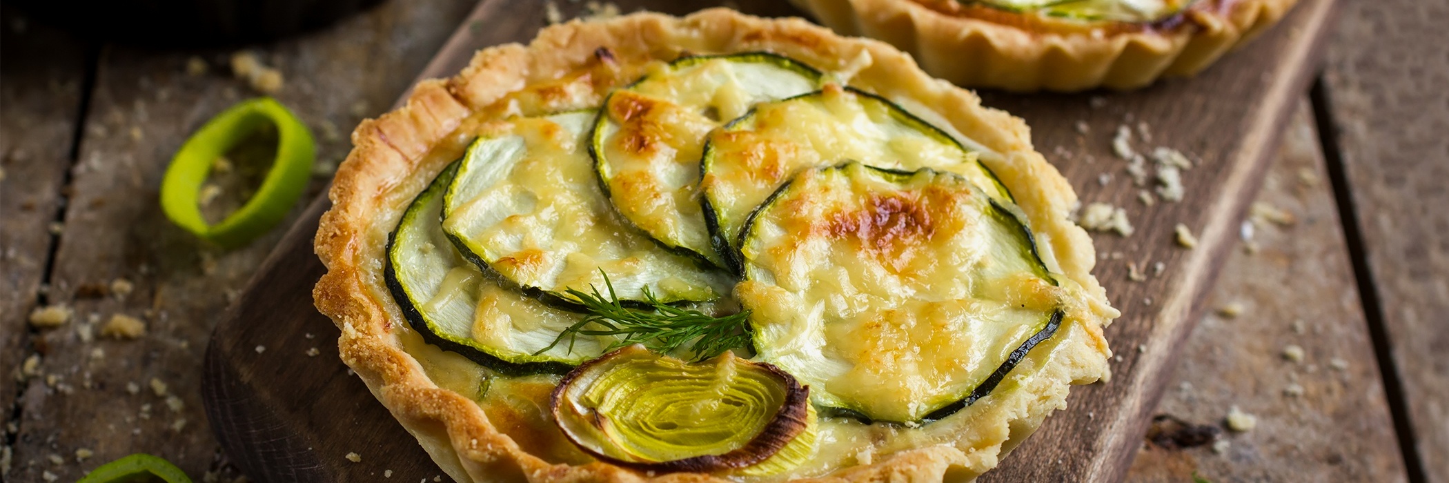 tortino zucchine porro formaggio albume