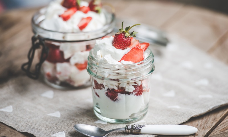 Fragole con panna