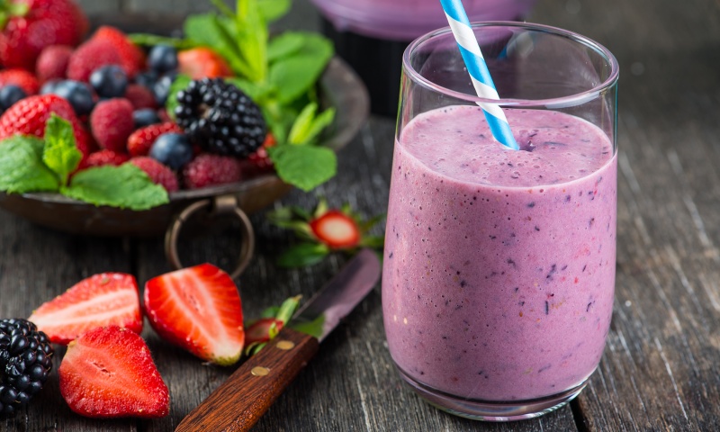 Smoothies ai frutti di bosco