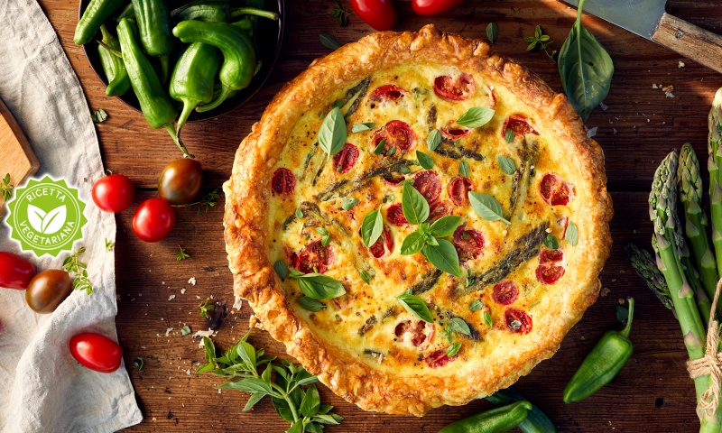 Quiche con pomodorini